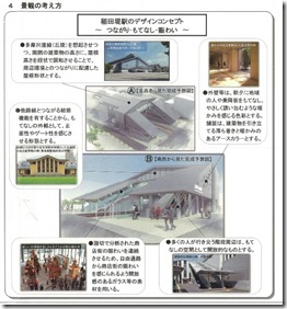 稲田堤駅橋上化景観図
